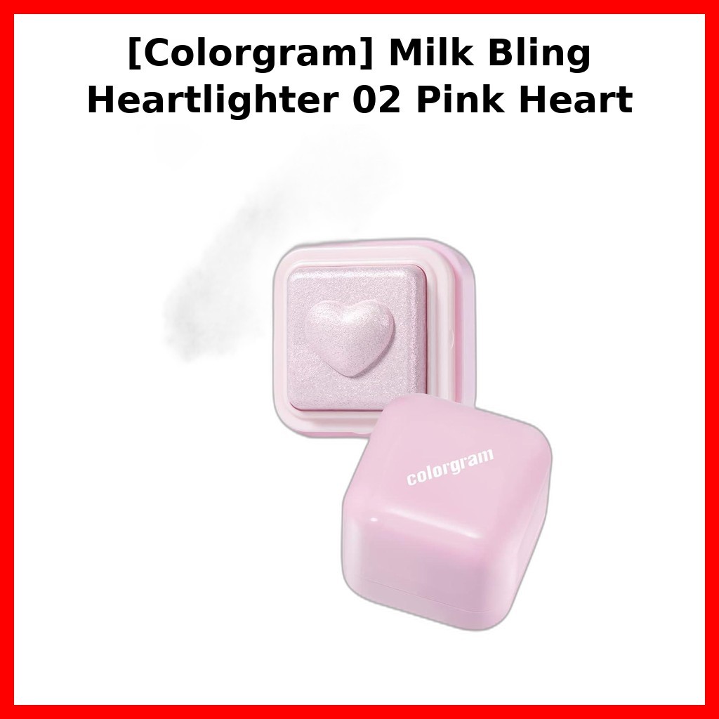 [Colorgram] Milk Bling Heartlighter 02 Pink Heart / Korean Highlighter / Radiant Glow / ของแท้ 100% 
