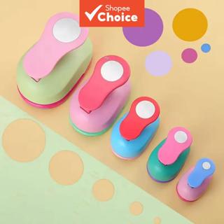 50 มม.สีสุ่ม CIRCLE PUNCH สําหรับ DIY EMBOSSING SCRAPBOOKING…
