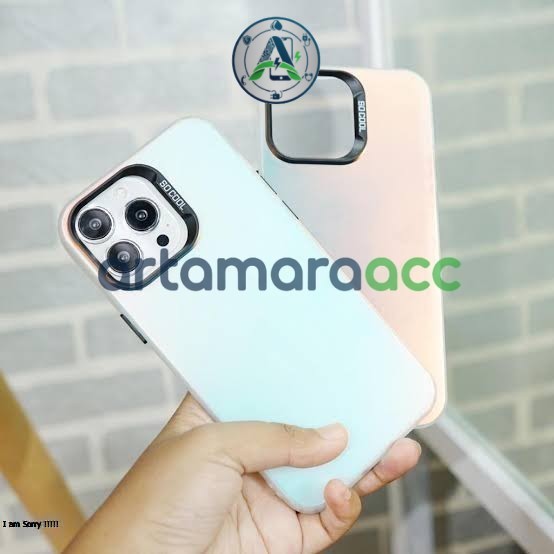 แผ่น IMD โฮโลแกรม Rainbow Aurora Softcase Case - พรีเมี่ยมสีรุ้งปลอกเคลือบเงา Anti-Scratch Anti-Stai