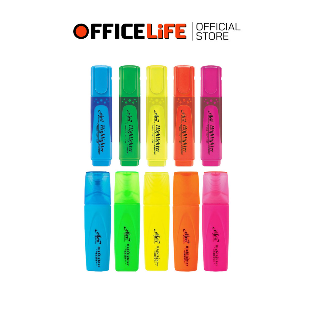 Elfen (เอลเฟ่น) ปากกาเน้นข้อความ ไฮไลท์ รุ่น Starlight / Shiny ( 1 ด้าม )