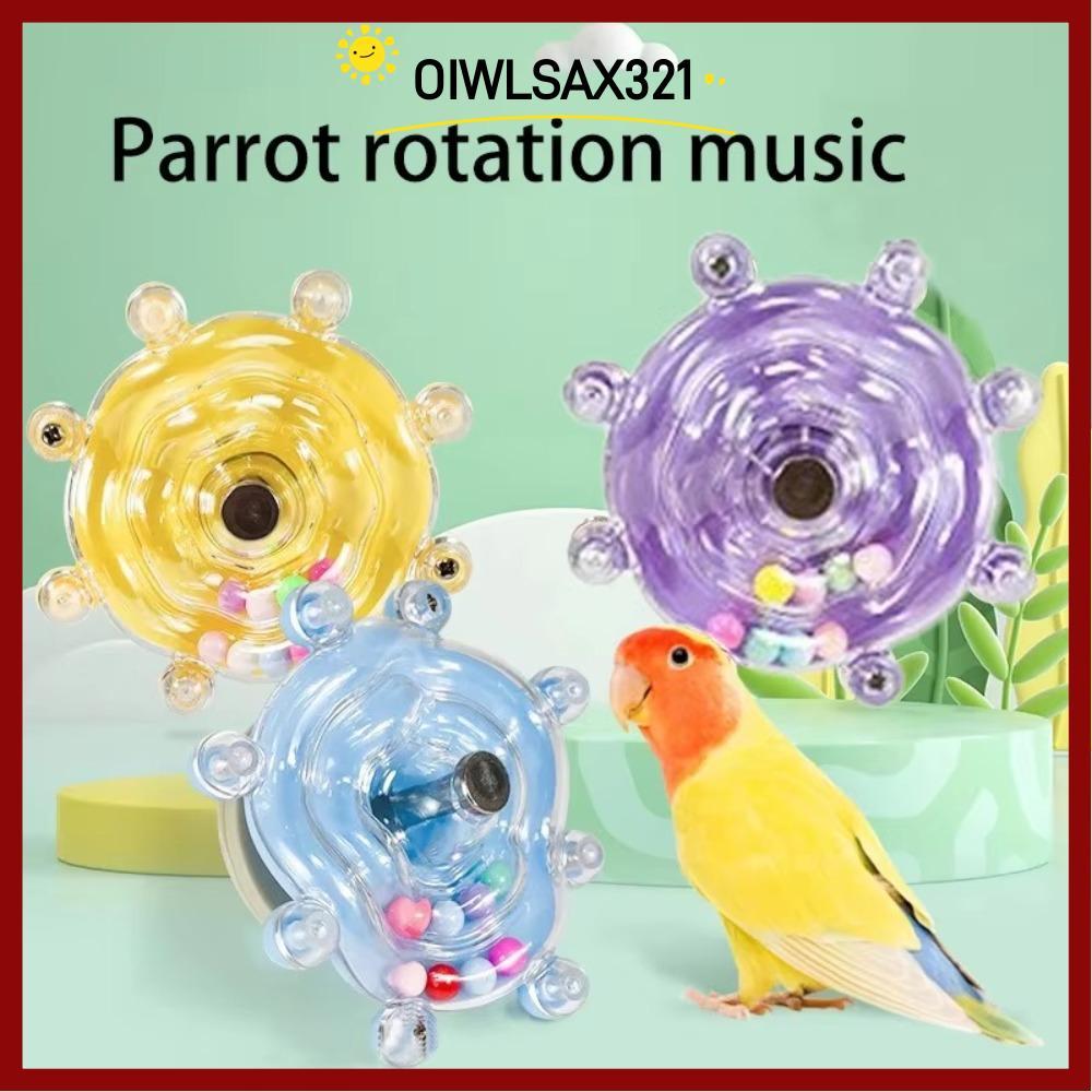 OIWLSAX321 Parrot Interactive Toy, หมุน Xuanfeng Design Parrot Wheel ของเล่น, ตลกเปลี่ยนเพลงเพื่อบรร