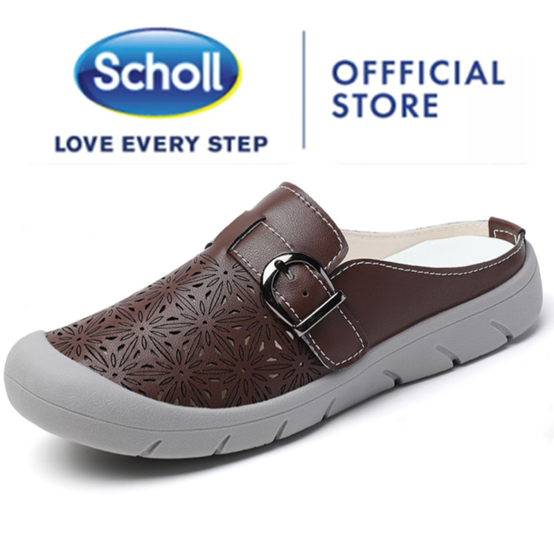 Scholl women shoes Womens scholl รองเท้าหนังลําลอง scholl ladies shoes Boat Shoes รองเท้าโลฟเฟอร์