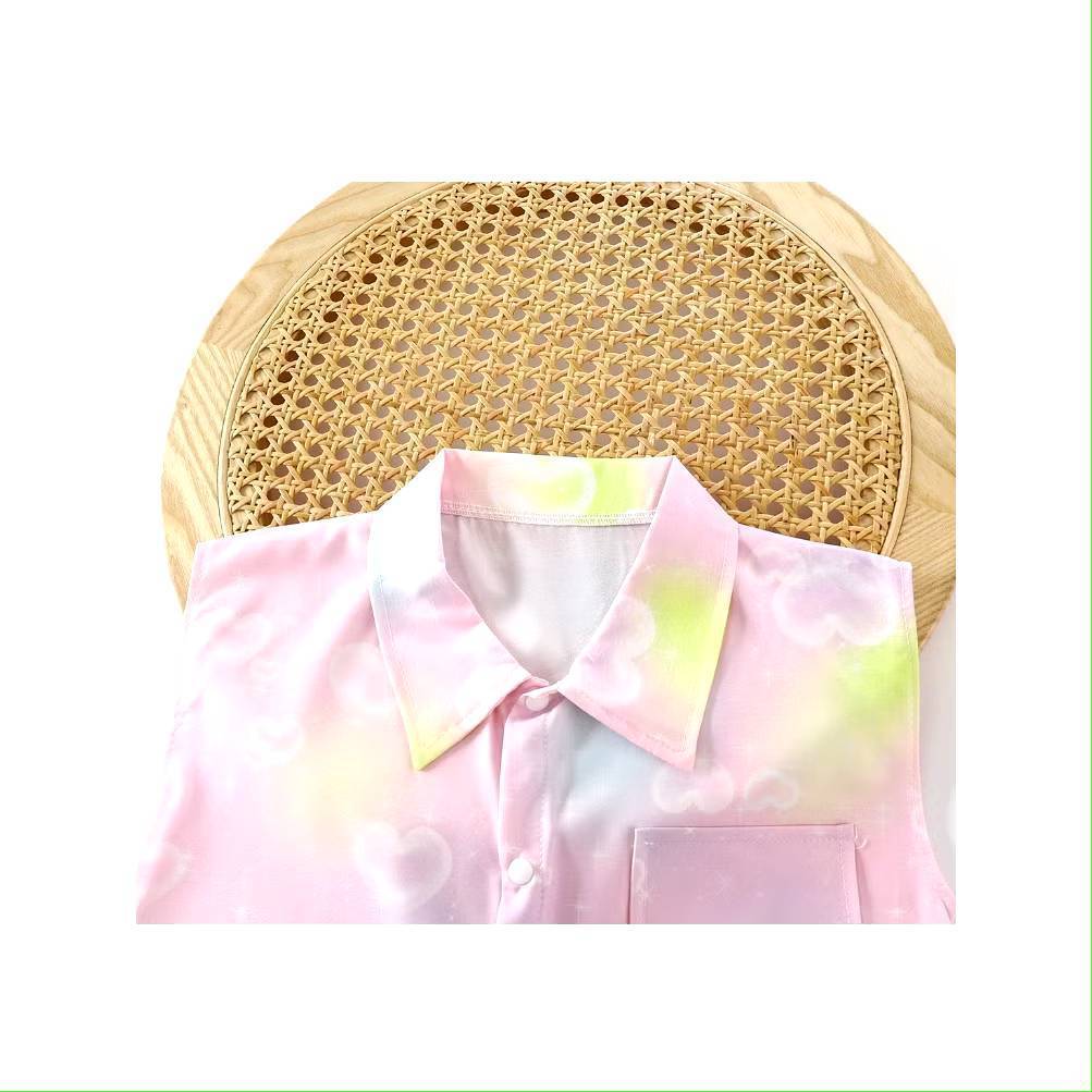 ✨ชุดเสื้อผ้า แฟชั่นมาใหม่✨ สำหรับเด็กผู้หญิง สีสวยน่ารักๆ ชุดเด็กผู้หญิง เสื้อแขนสั้นและกางเกง ลายดอกไม้สวยๆ รูปที่ 3