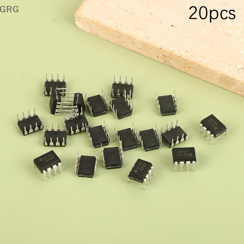 [GRG] 20 ชิ้น NE555 NE555P Integrated IC Direct Plug DIP-8P Base Circuit Chip Electronicpons [TH]