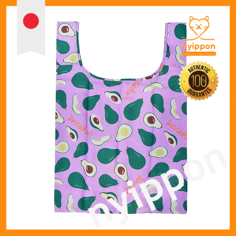 Marushin Eco Bag yup!(Yup!) Yummy Food Series - Large Capacity, Foldable with Storage Pouch