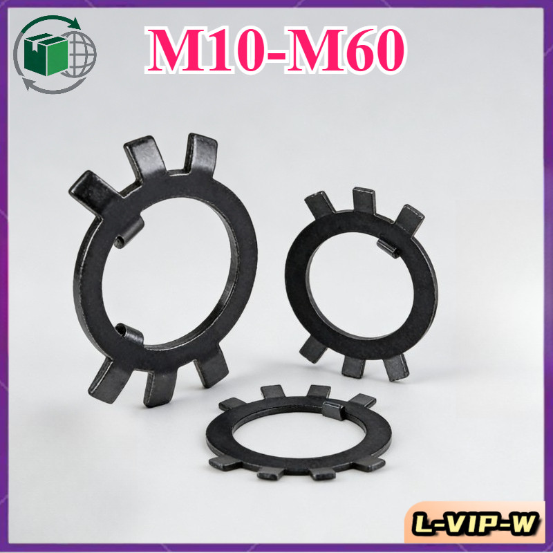 สีดําหยุดปะเก็นเหล็ก สีดําหกกรงเล็บกษัตริย์ล็อคแผ่น /M10-M60 （L-VIP-W-4）