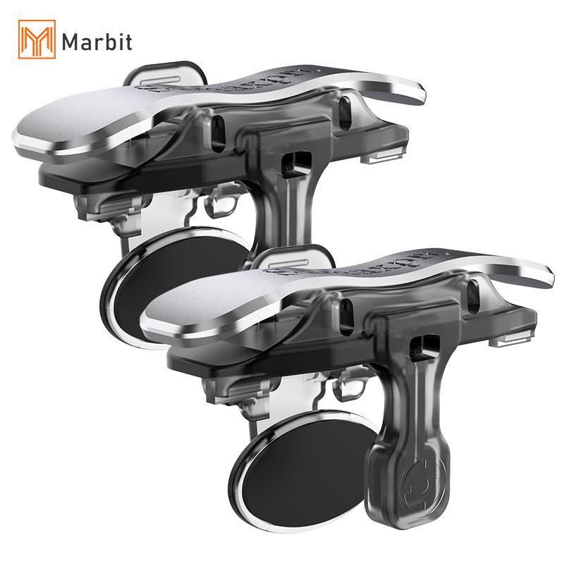 Marbit L1 R1 Aim คีย์เกม Controller X8 เกมมือถือ Trigger สําหรับ PUBG โทรศัพท์เกม 6 นิ้ว Trigger Sensitive ยิงโทรศัพท์เกม Trigger null
