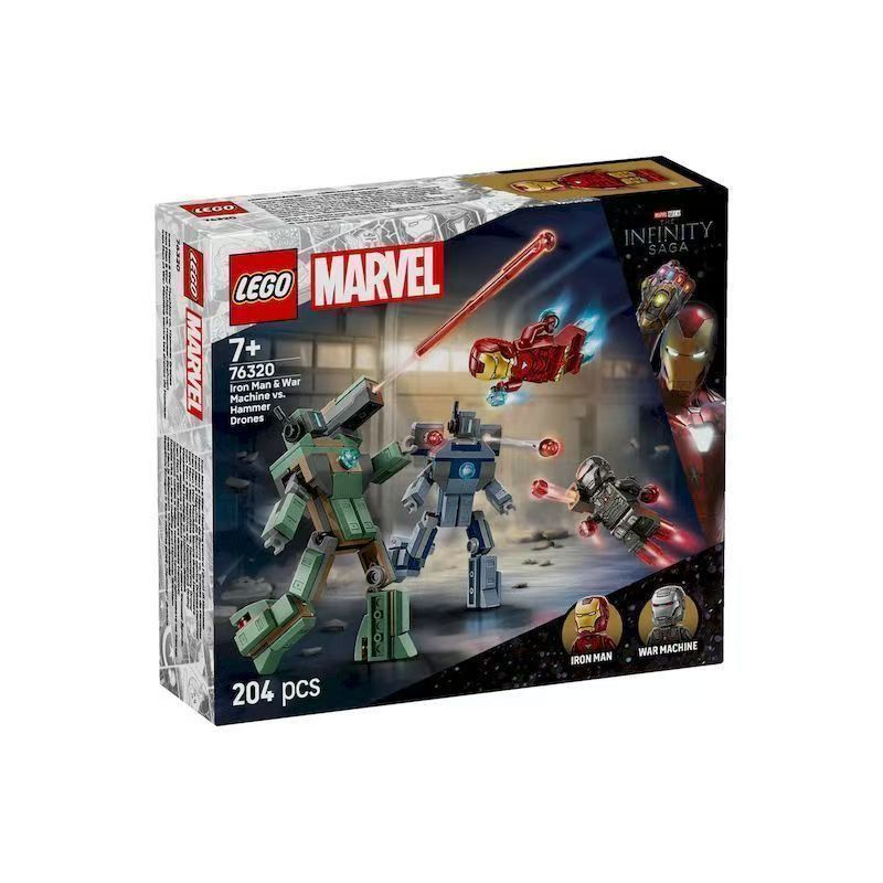 [LEGO] LEGO Building Blocks Marvel 76320 Iron Man และ War Robot vs. ของเล่นค้อน