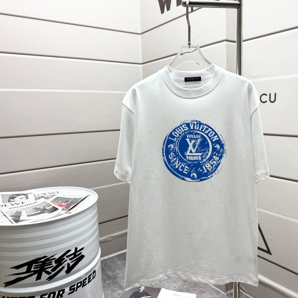 แอลแอลแอล#V2026星经典圆领短袖T恤男女款2025秋潮流通勤商务纯色上新 6EHP