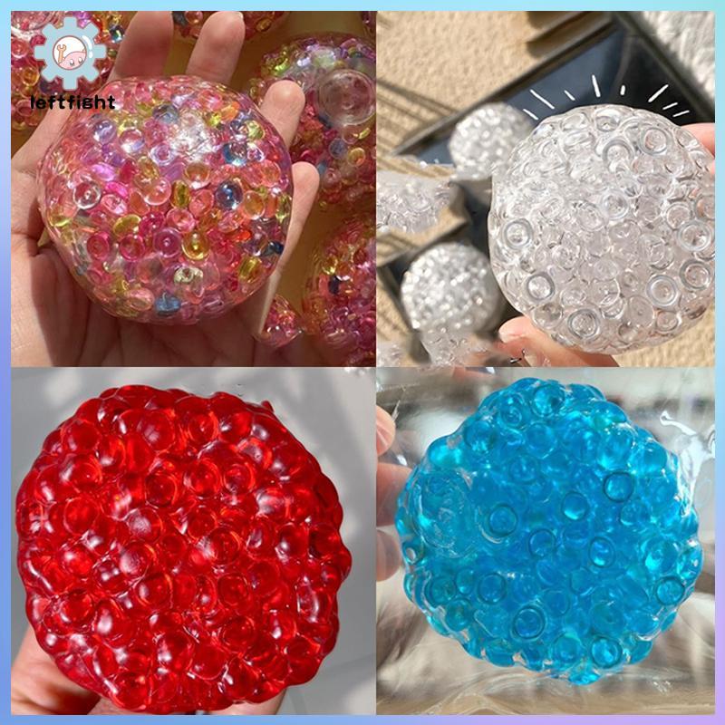 ซ้ายสร้างสรรค์ระเบิดลูกปัด Squishy Handmade Ball ความเครียดบรรเทาของเล่นช้า Rebound Fidget ของเล่น GHT