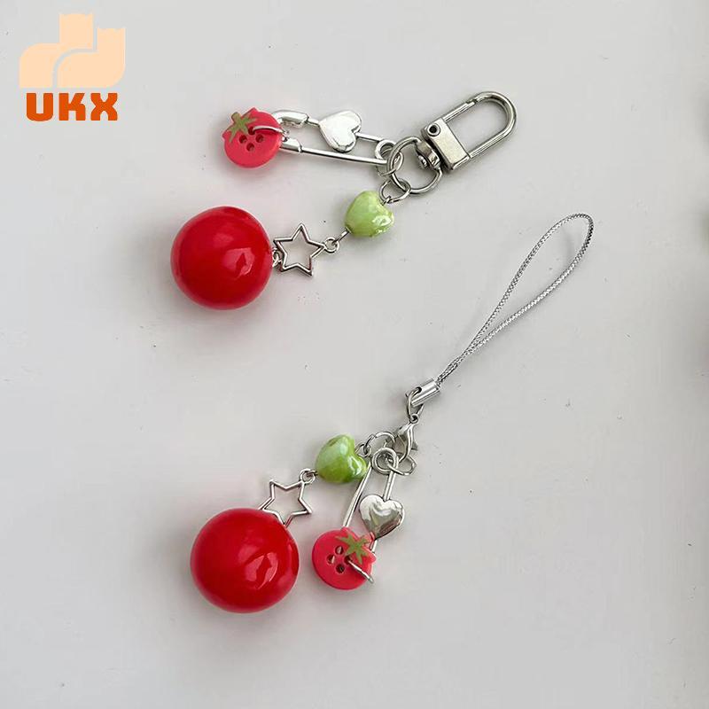 UKX Tomato Star Phone Chain Lanyard พวงกุญแจสําหรับผู้หญิงวันเกิด VN