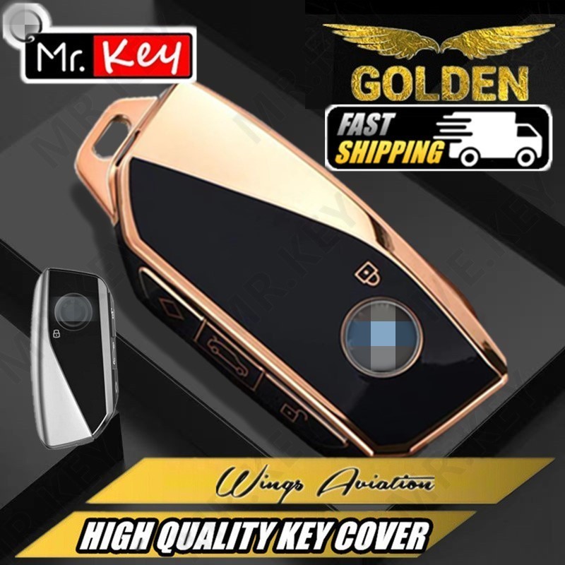 Mr.Key2023 BMW TPUรถKey Case Cover Shell FobสําหรับBMW i7 X7 G07 LCI iX I20 X1 U11 7 Series 5 Series