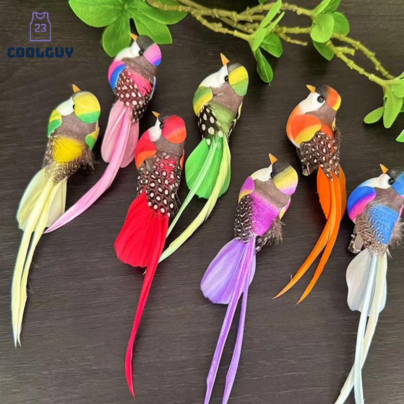 [YLSW] นกประดิษฐ์น่ารักปลอมโฟมสัตว์จําลอง Feather Birds รุ่น Tit DIY Craft บ้านสวนเครื่องประดับตกแต่ง TH