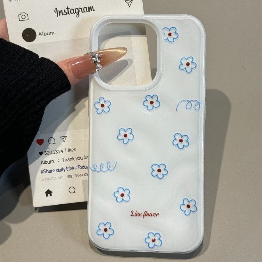 เคสโทรศัพท์Ins เคสโทรศัพท์ด เคสiPhone 17/16/15/14/13/12/11/XS/8/7 ลายเวฟ เต็มไปด้วยชาร์ม