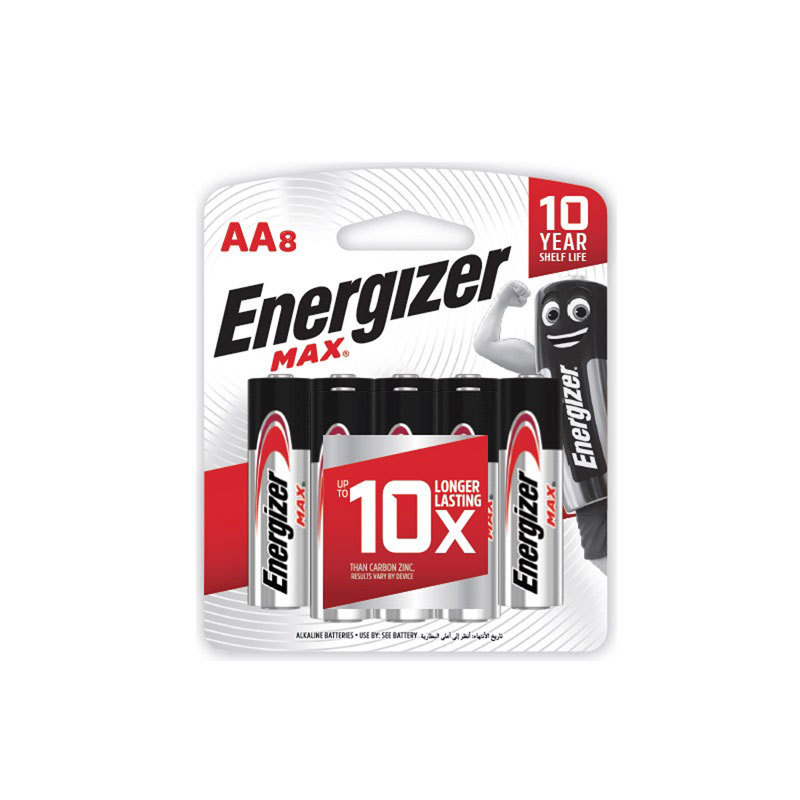 ENERGIZER ถ่าน MAX AA รุ่น E91 แพ็ค 8 ก้อน