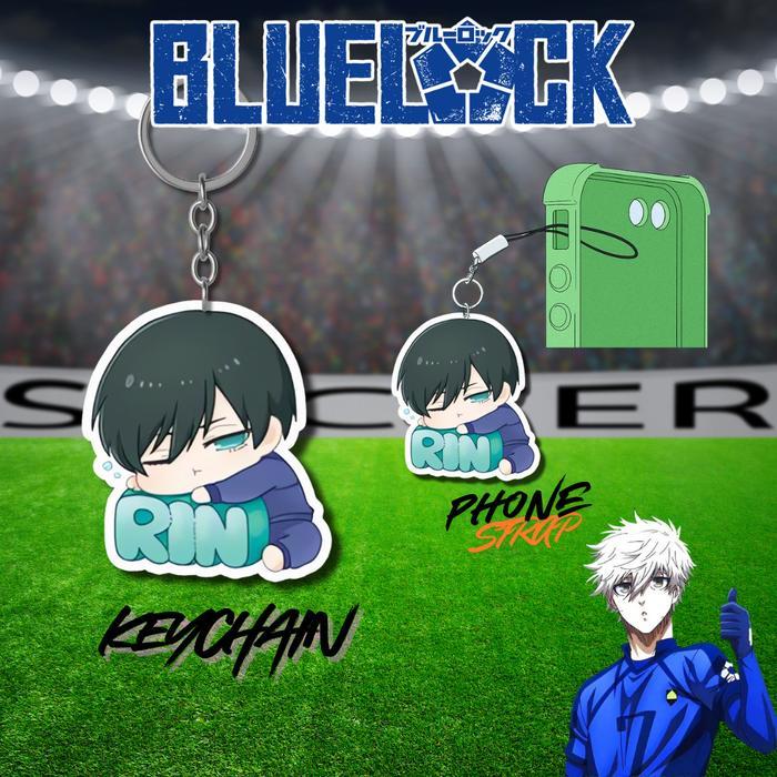 GANTUNGAN KUNCI BLUE LOCK/KEYCHAIN BLUELOCK/PHONE STRAP NAGI BLUELOCK - RIN ITOSHI, พวงกุญแจ