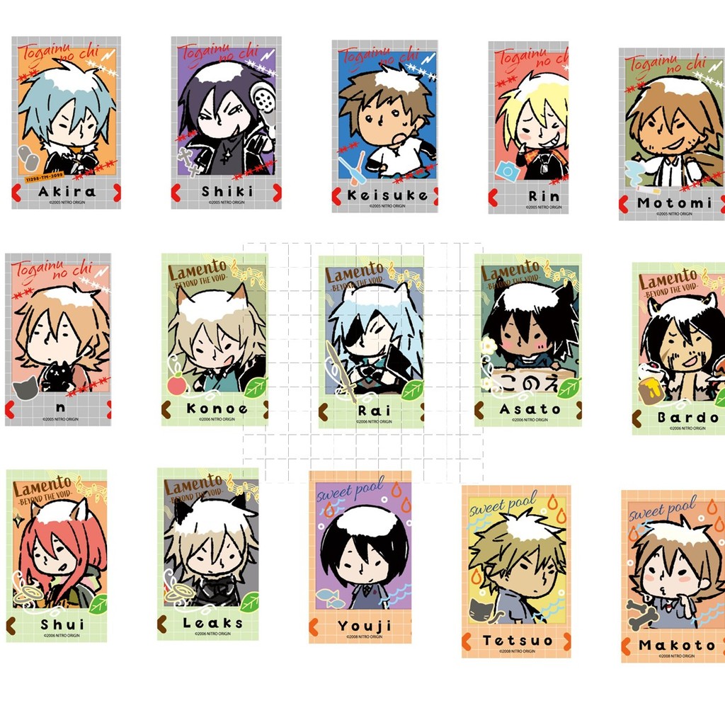 เกม DRAMAtical Murder อะคริลิคตุ๊กตาอะนิเมะ Akira Shiki Keisuke Konoe พวงกุญแจคอสเพลย์ของเล่นของขวัญ