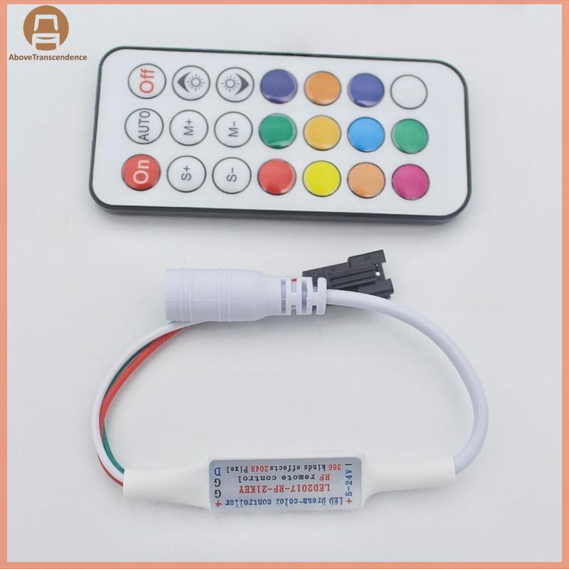 ABOVE 1 ชุด RF รีโมทคอนโทรลไร้สาย DC5 V/12 V/24 V Mini Controller 3-PIN LED Controller สําหรับ Dream