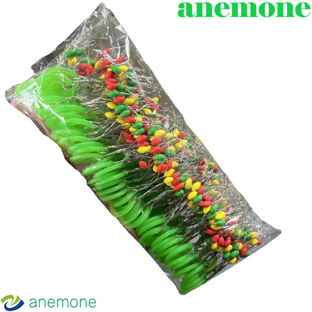 ANEMONE 600pcs Fishing Space Beans สายตกปลา 600pcs 100 กลุ่มลอยยางตกปลา Stopper Bobber Stopper ปลาคา