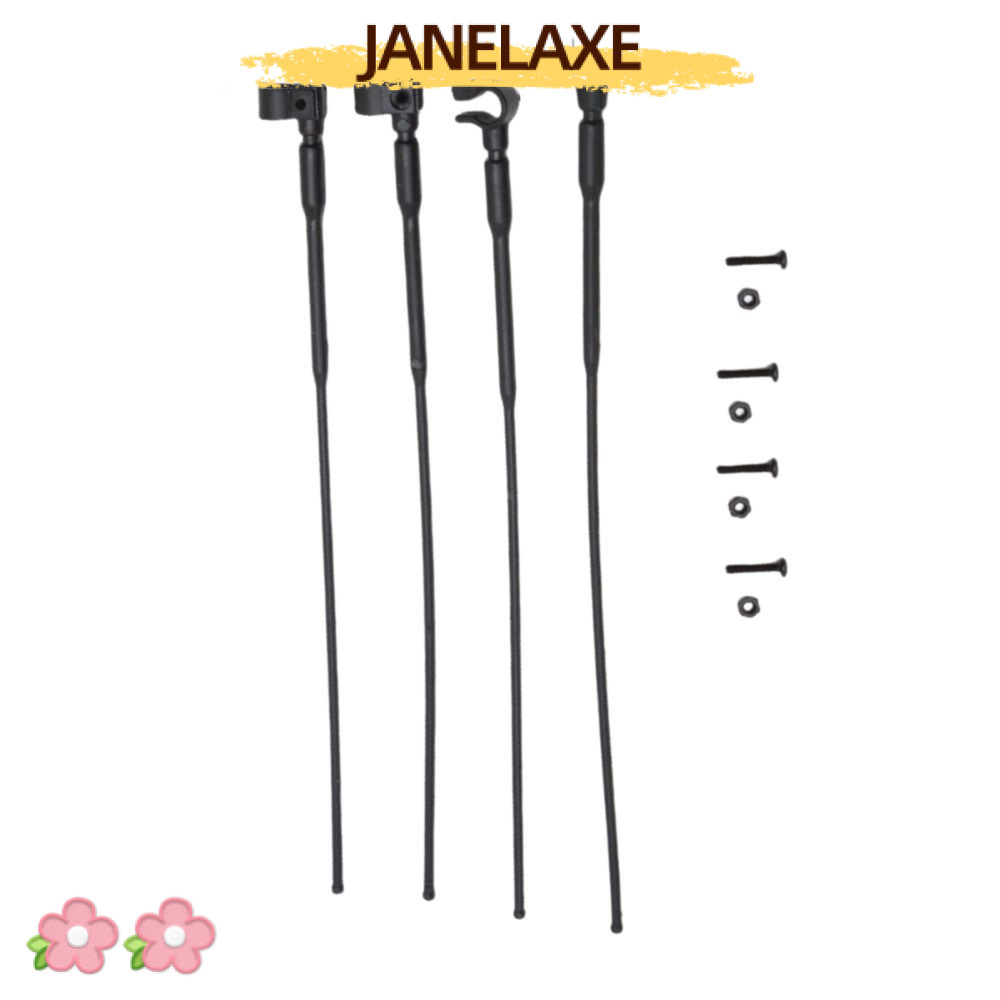 JANELAXE932JN เสาอากาศ, 1/8 1/10 จําลองสัญญาณพลาสติก, อะไหล่อัพเกรดสีดํา RC Crawler RC รถอุปกรณ์เสริ