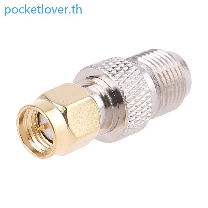 Poc SMA Female To Type F Female Plug Straight RF Coaxial Adapter Connector Converter