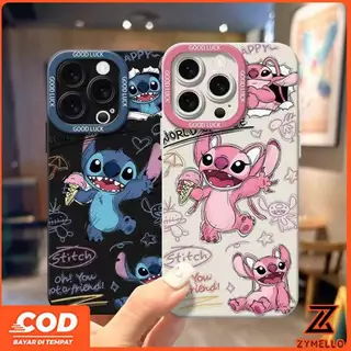 สําหรับOPPO Reno16F Reno15 F Reno14F Reno14 Pro Reno 13F Reno12 F Reno 11F Reno10 Reno8Z Reno7Z Reno8T Reno5 Reno4 Reno6zน่ารักการ์ตูนStitch AngieกันกระแทกTPUเคสโทรศัพท์