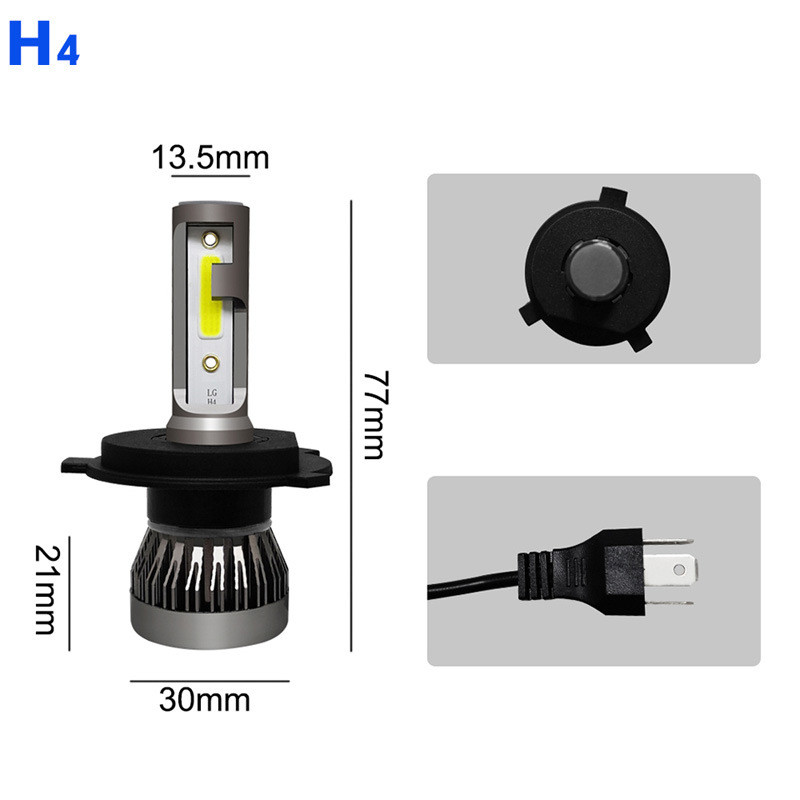 ส่งเร็วจากกทม#Novsight หลอดไฟหน้า H4 Led H11 9005 9007 สําหรับรถยนต์ Turbo Led 12V Original