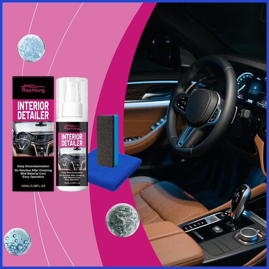 สําหรับรถยนต์ Car Seat Cleaner Multi Purpose Detailing Spray พรมคราบ Remover สําหรับรายละเอียด Glass