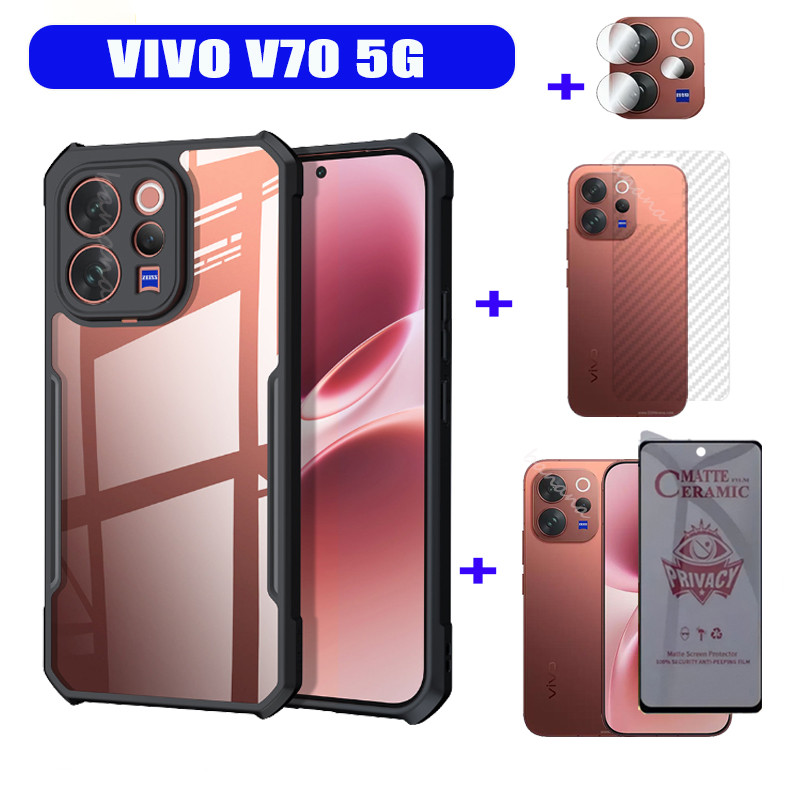 (ในสต็อก) Vivo V70 เคสโทรศัพท์กันกระแทก Vivo V70Elite V60Lite V50Lite V40 Lite กระจกนิรภัยป้องกันหน้