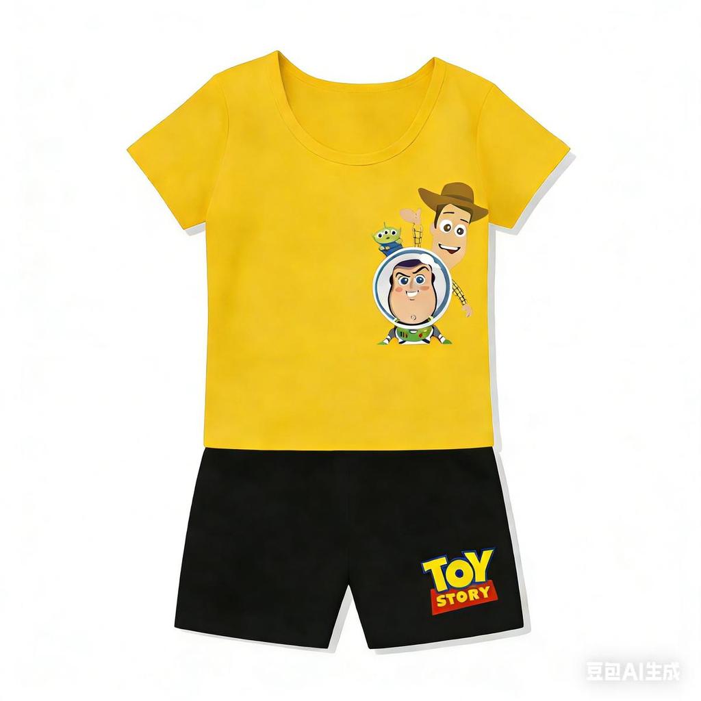 【Kiddo Box】(จัดส่งภายใน 24 ชั่วโมง) เสื้อผ้าเด็กใหม่ เสื้อยืดคอกลมเนื้อนุ่มใส่สบาย ชุดเสื้อยืดสำหรับเด็กชายและเด็กหญิง1