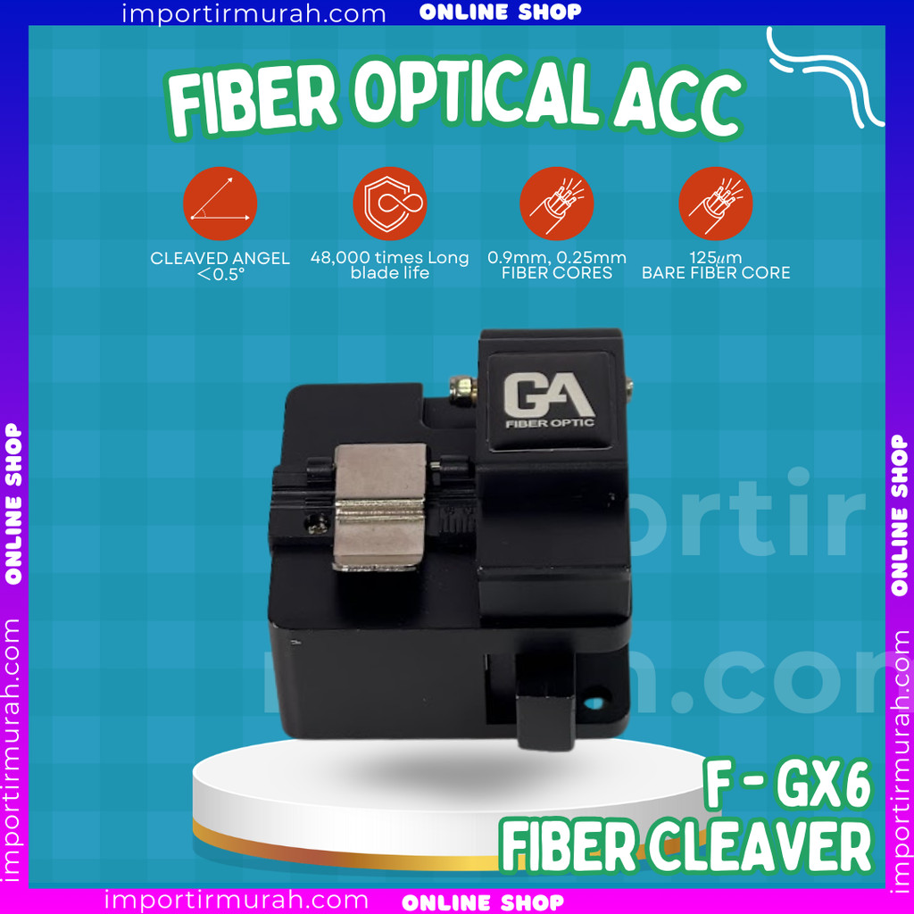 Fiber Optic Cleaver F-GX6 Fiber Optic Cleaver Cutter เครื่องตัดไฟเบอร์ออปติก