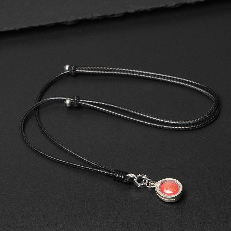 โซ่แบรนด์พระไทย ถนอมสี univers Thailand Amulet chain color Retention Universal Buckle Wax Leather Ro