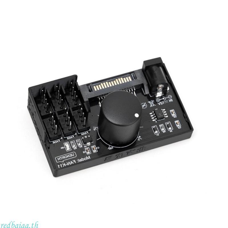 Redbaiaa PWM Fan Speed Controller Power Fan Governor NAS Server Fan Speed Regulator PWM