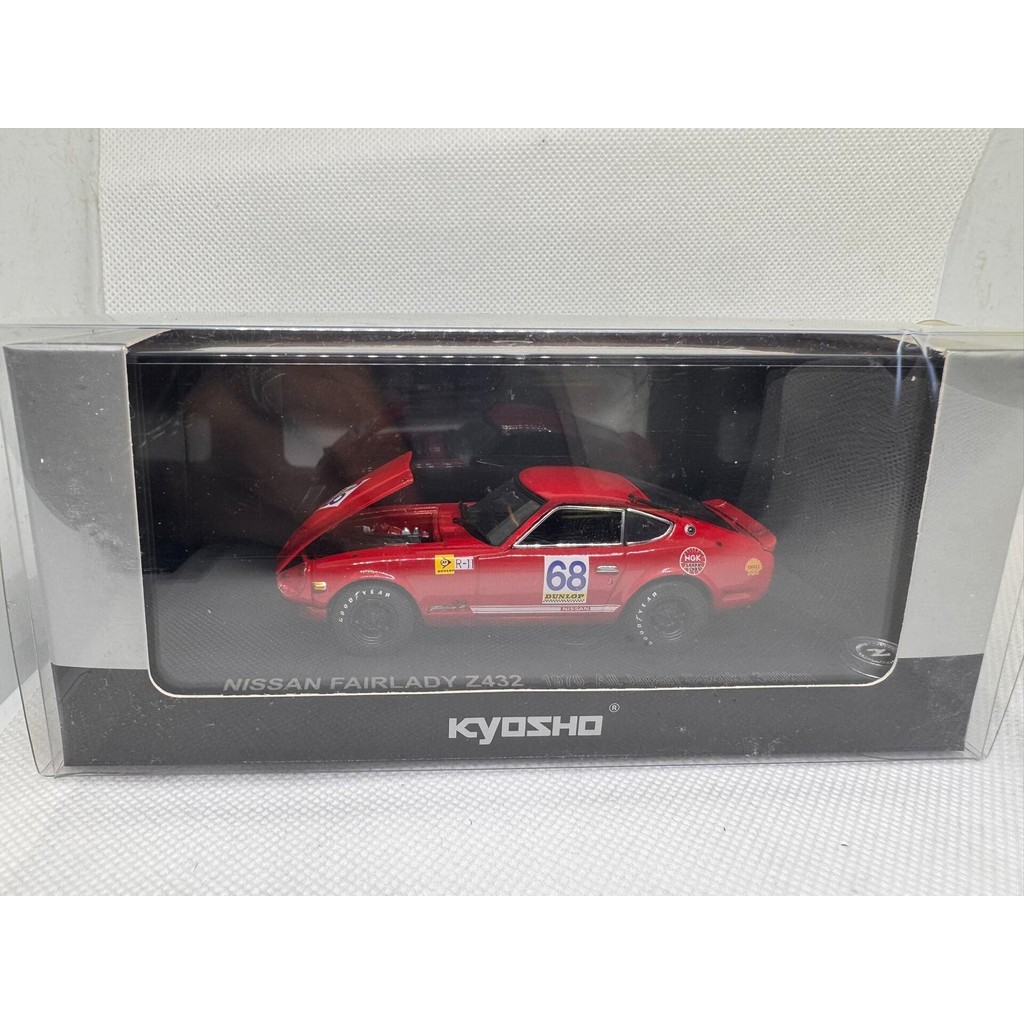 Jingshang KYOSHO 1/43 Nissan Fairlady Z432 1970 All Japan 3,000 กม. สายเบอร์ 68รุ่นแข่งพร้อมกล่องแสด