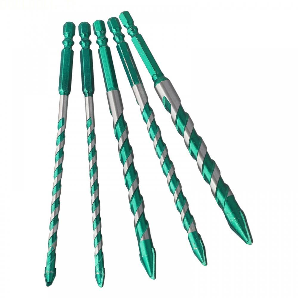 [Dolldoll]5PCS Carbide Drill Bits 6 8 10 12mm Suitable for Drilling Wood Metal Tiles