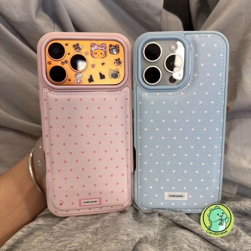 Elegant Polka Dots Bulgeเคสโทรศัพท์สําหรับOPPO Reno 15 14 13 11 9 Proค้นหาX9 X8 Pro X8S Plus X7 PUหนังน่ารักInsสไตล์กันกระแทกปลอกนุ่ม