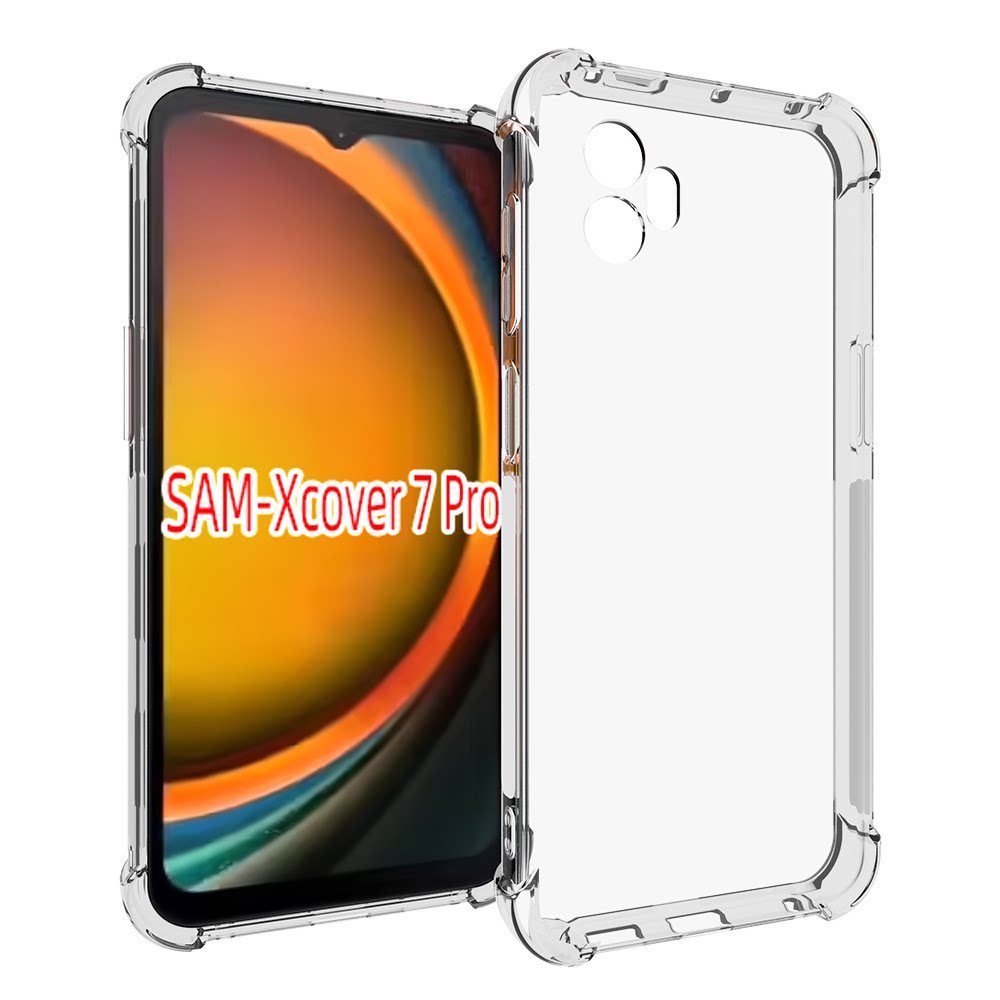 เหมาะสําหรับ Samsung Xcover 7 Pro โปร่งใสกันกระแทกเคสโทรศัพท์ SM-G766 G766B/U/U1/W เคสป้องกัน Xcover