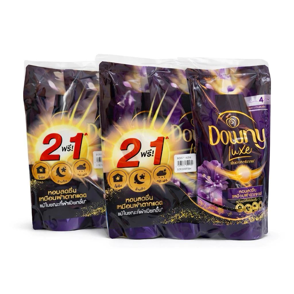 [แพ็ค2แถม1] Downy ดาวน์นี่ น้ำยาปรับผ้านุ่มสูตรเข้มข้น สูตรหอมสดชื่น เหมือนผ้าตากแดด ขนาด 470มล.