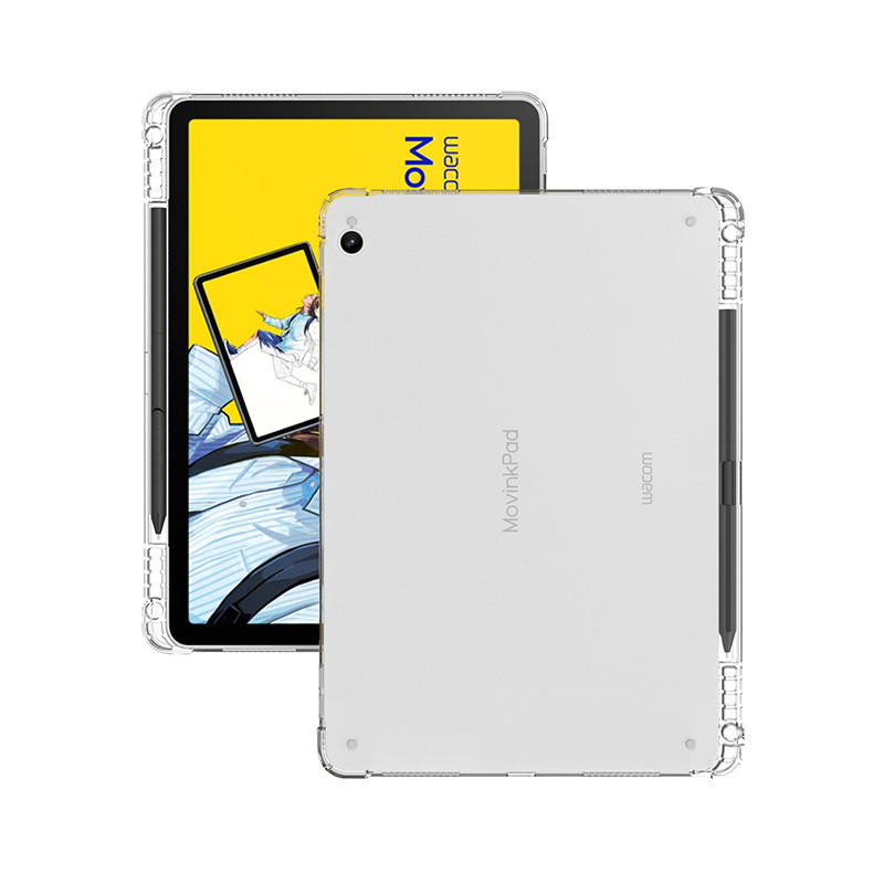 Transprent TPU Soft Case สําหรับ Wacom Movink Pad 11 ฝาครอบป้องกันพร้อมช่องเสียบปากกา