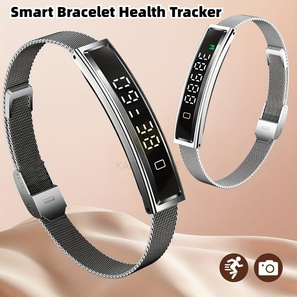 สร้อยข้อมือสมาร์ทสุขภาพ Tracker Heart Rate SpO2 Sleep Monitor เลือดออกซิเจน Monitor ผู้หญิงระยะเวลา Tracker ผู้หญิงผู้ชายนาฬิกาแฟชั่นของขวัญวา