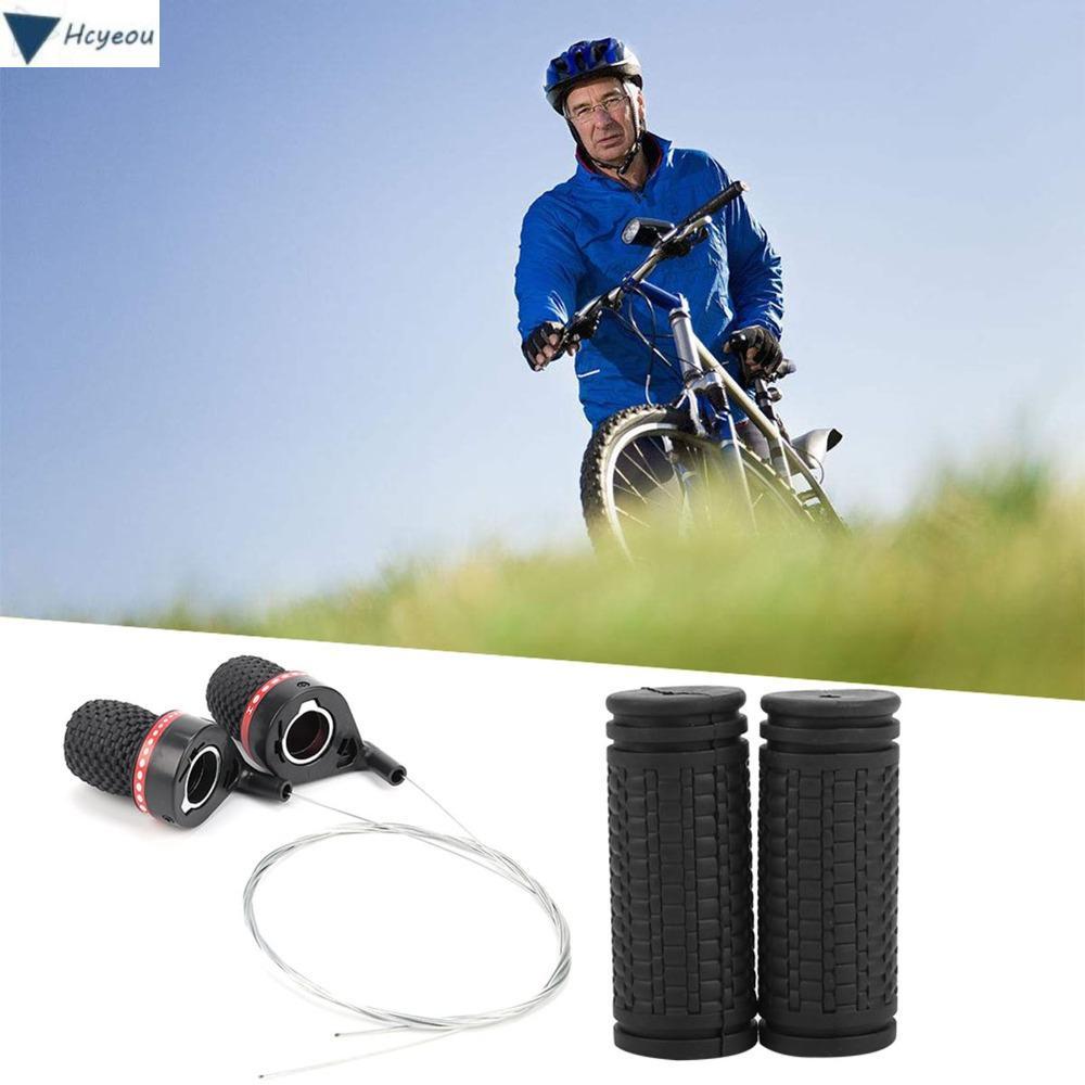HCYEOU จักรยาน Speed Shifter, พลาสติก Twist Bike Grip Gear Shifter, ทนทาน 18/21 ความเร็วจักรยานเสือภ
