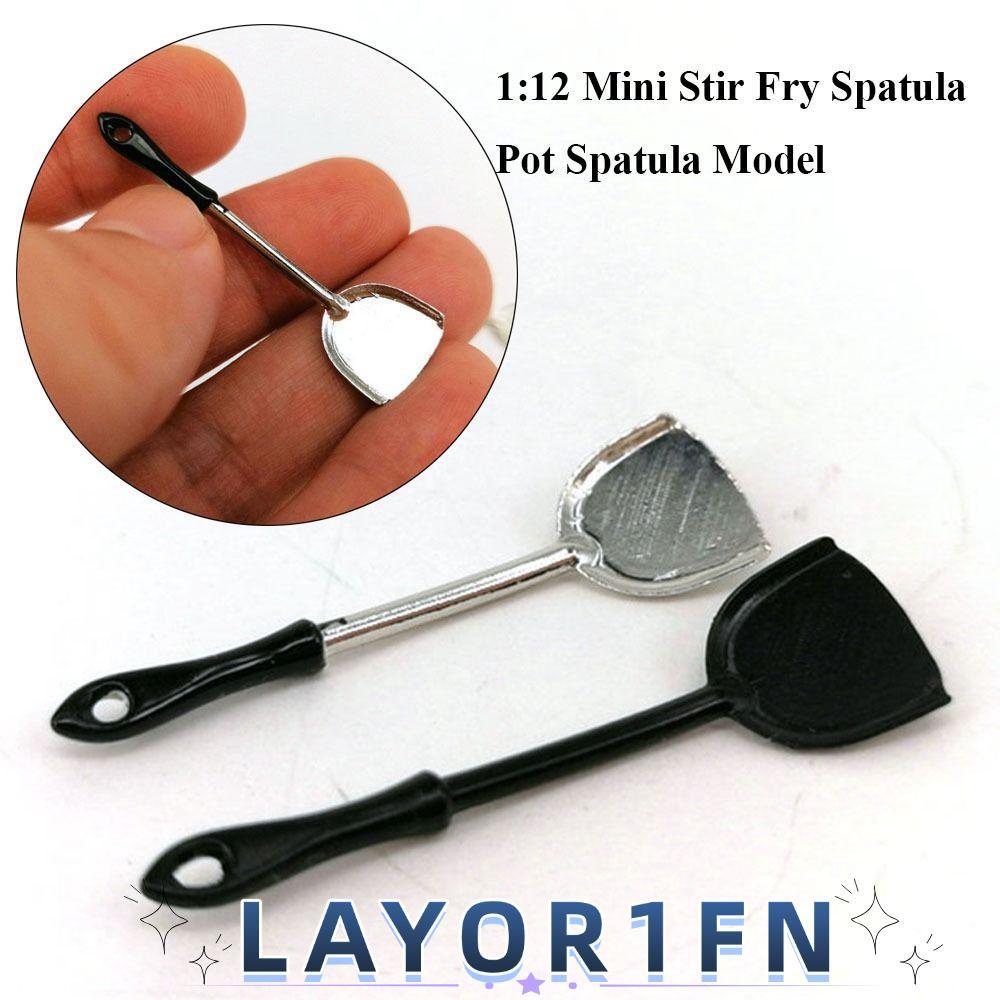 LAYOR1FN ช้อนคนจิ๋ว, DIY Mini Bowl กระทะทอด, 1:12 Multistyles Hot Pot Model Miniature Dollhouse Deco