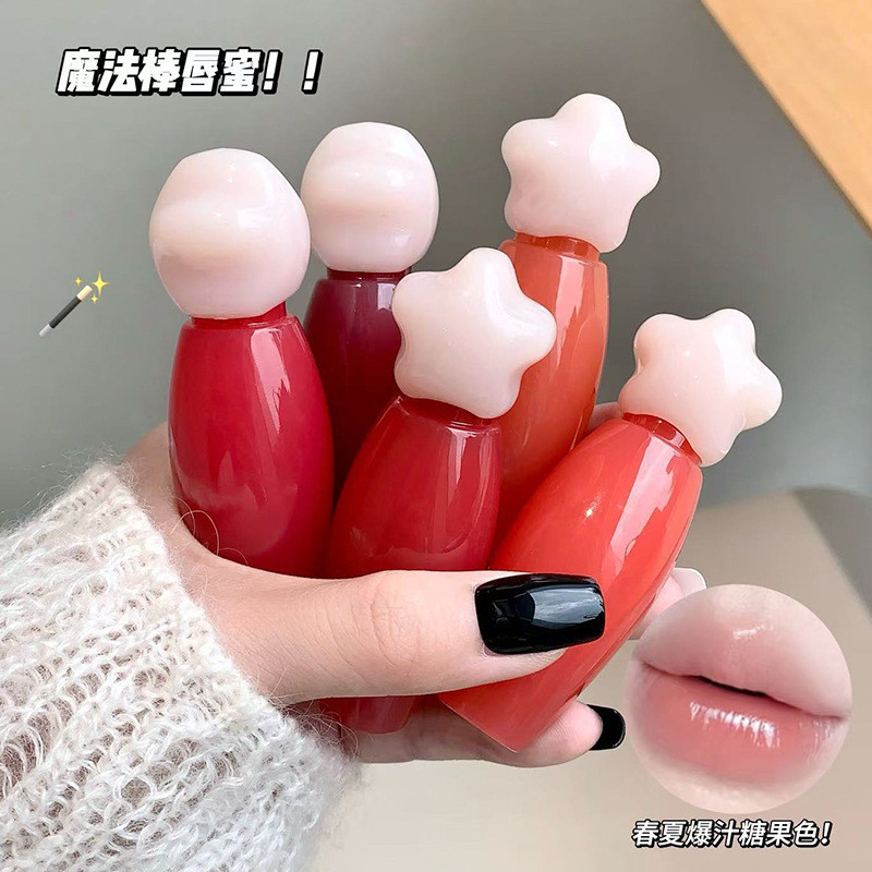 Lipstick, lip gloss, makeup bear Lip gloss Gege Water-gloss mirror surface8cc The student party is d
