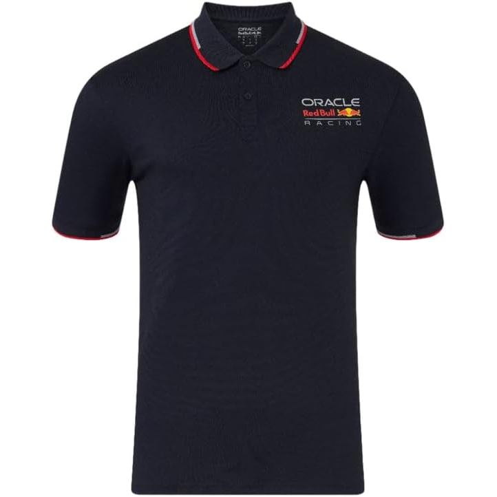 เสื้อโปโลโลโก้สีเต็มรูปแบบของ Castore Red Bull Racing F1