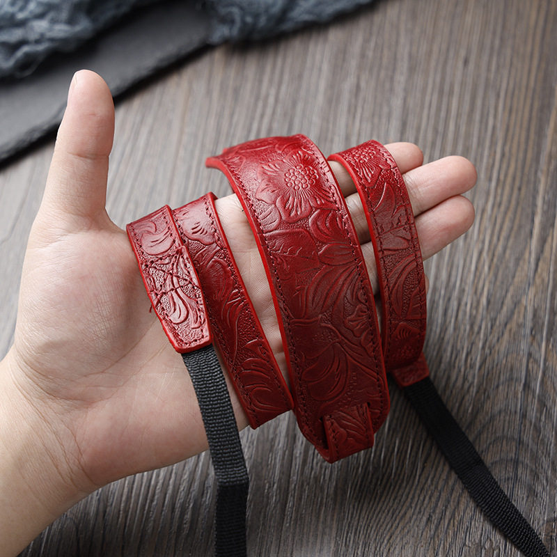 เหมาะสําหรับ Fuji X100V XT30 Canon EOSR Sony A73 Nikon Z7 กล้อง Mirrorless สายสะพายหนังแท้