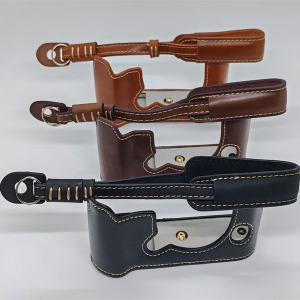 เหมาะสําหรับ Fuji XT50 เคสหนังฐานกล้อง Fuji xt50 ครึ่งเคสเคสป้องกัน