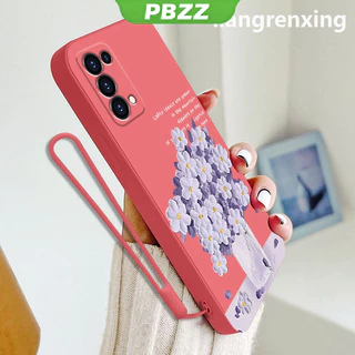 PBZZ เคสซิลิโคนนิ่ม ลายการ์ตูนดอกไม้ กันกระแทก สําหรับ oppo RENO 5 5g oppo RENO 4 4g reno5 5g YTYHH01