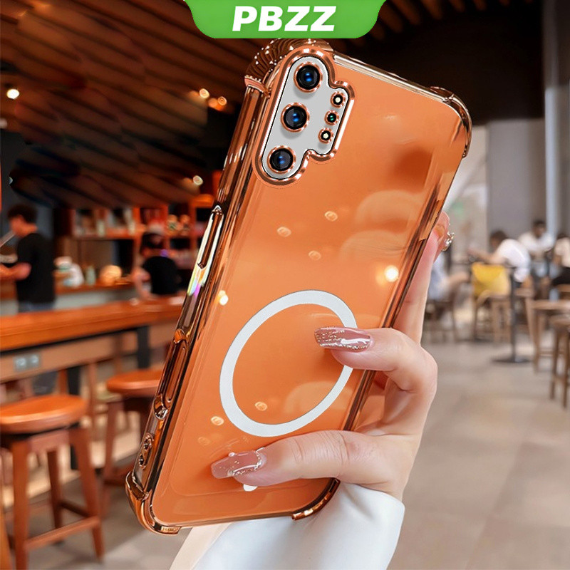 PBZZ เคสสําหรับSAMSUNG Note 10 20 plus Samsung Note 10 20 pro Note 9 s10 20 Ultraเคสโทรศัพท์Softcaseกันกระแทกออกแบบใหม่ความงามใสแม่เหล็กไร้สายSJBSWX11