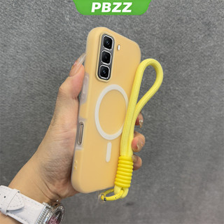 2 in 1 Case for infinix hot 50 60 pro plus hot 50 60 60i 4g phone casing shockproof Cover new design aesthetic Jelly shell dual color with lanyard Wireless Magnetic GDBSWX01