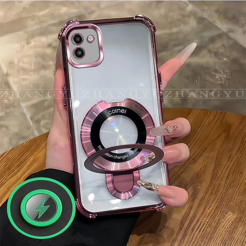 เหมาะสําหรับเคสโทรศัพท์ Samsung A03 ใหม่ขายึดแม่เหล็กปลอกกันกระแทก SJ09